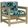 Salon de jardin 7 pcs avec coussins bois de pin imprégné 570311570311