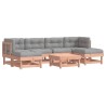Salon de jardin 7 pcs avec coussins bois massif douglas 570313570313