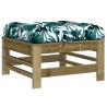 Salon de jardin 6 pcs avec coussins bois de pin imprégné 570315570315
