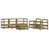 Salon de jardin 6 pcs avec coussins bois de pin imprégné 570317570317