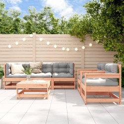 Salon de jardin 6 pcs avec coussins bois massif Douglas 570318570318