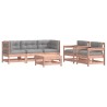 Salon de jardin 6 pcs avec coussins bois massif Douglas 570318570318