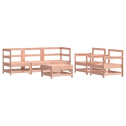 Salon de jardin 6 pcs avec coussins bois massif Douglas 570318570318
