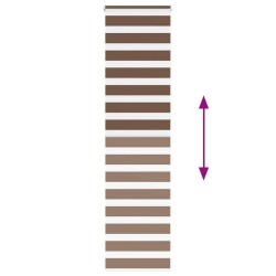 Store zèbre marron 65x230 cm largeur du tissu 60,9 cm polyester 570323570323