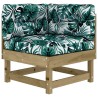 Salon de jardin 7 pcs avec coussins bois de pin imprégné 570325570325