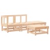 Salon de jardin 4 pcs avec coussins bois massif 570329570329