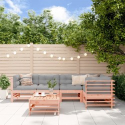 Salon de jardin 6 pcs avec coussins bois massif Douglas 570330570330