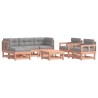 Salon de jardin 7 pcs avec coussins bois massif douglas 570334570334