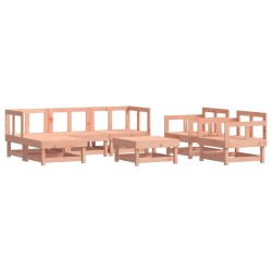 Salon de jardin 7 pcs avec coussins bois massif douglas 570334570334