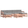 Salon de jardin 7 pcs avec coussins bois massif douglas 570337570337