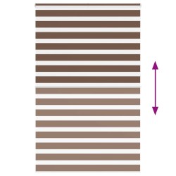 Store zèbre marron 140x230cm largeur du tissu 135,9cm polyester 570345570345