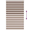 Store zèbre marron 140x230cm largeur du tissu 135,9cm polyester 570345570345