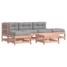 Salon de jardin 6 pcs avec coussins bois massif Douglas 570346570346
