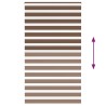 Store zèbre marron 125x200cm largeur du tissu 120,9cm polyester 570348570348