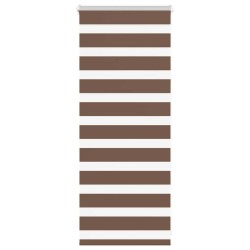 Store zèbre marron 55x100 cm largeur du tissu 50,9 cm polyester 570360570360