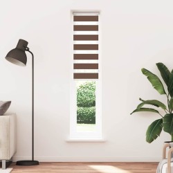 Store zèbre marron 45x230 cm largeur du tissu 40,9 cm polyester 570383570383