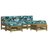 Salon de jardin 6 pcs avec coussins bois de pin imprégné 570387570387