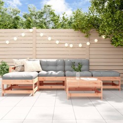Salon de jardin 6 pcs avec coussins bois massif Douglas 570388570388