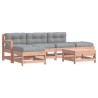 Salon de jardin 6 pcs avec coussins bois massif Douglas 570388570388