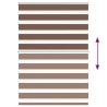 Store zèbre marron 115x100cm largeur du tissu 110,9cm polyester 570395570395