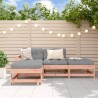 Salon de jardin 4 pcs avec coussins bois massif douglas 570403570403