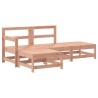 Salon de jardin 4 pcs avec coussins bois massif douglas 570403570403