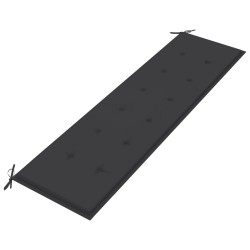 Banc de jardin avec coussin anthracite 175 cm Teck massif 570405570405