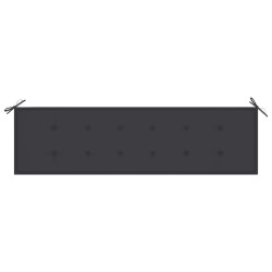 Banc de jardin avec coussin anthracite 175 cm Teck massif 570405570405