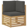 Ensemble de canapés d'extérieur 5 pcs Blanc et anthracite 580674580674