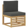 Ensemble de canapés d'extérieur 5 pcs Blanc et anthracite 580680580680