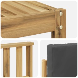 Ensemble de canapés d'extérieur 5 pcs Blanc et anthracite 580681580681