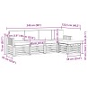 Ensemble de canapés d'extérieur 5 pcs Blanc et anthracite 580681580681