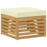 Ensemble de canapés d'extérieur 4 pcs Blanc et crème 580687580687