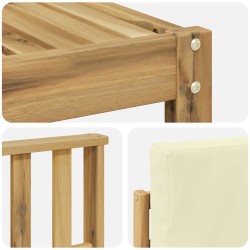 Ensemble de canapés d'extérieur 4 pcs Blanc et crème 580687580687