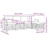 Ensemble de canapés d'extérieur 5 pcs Blanc et anthracite 580688580688