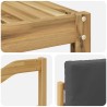 Ensemble de canapés d'extérieur 5 pcs Blanc et anthracite 580691580691