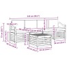 Ensemble de canapés d'extérieur 5 pcs Blanc et anthracite 580691580691