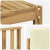 Ensemble de canapés d'extérieur 5 pcs Blanc et crème 580703580703