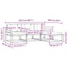 Ensemble de canapés d'extérieur 4 pcs Blanc et anthracite 580713580713