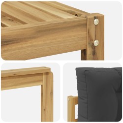 Ensemble de canapés d'extérieur 4 pcs Blanc et anthracite 580714580714