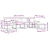Ensemble de canapés d'extérieur 4 pcs Blanc et anthracite 580714580714