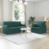Ensemble de Canapés 2 pcs Vert foncé 162 x 80 x 85 cm tissu 580715580715