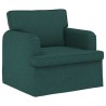 Ensemble de Canapés 2 pcs Vert foncé 162 x 80 x 85 cm tissu 580715580715