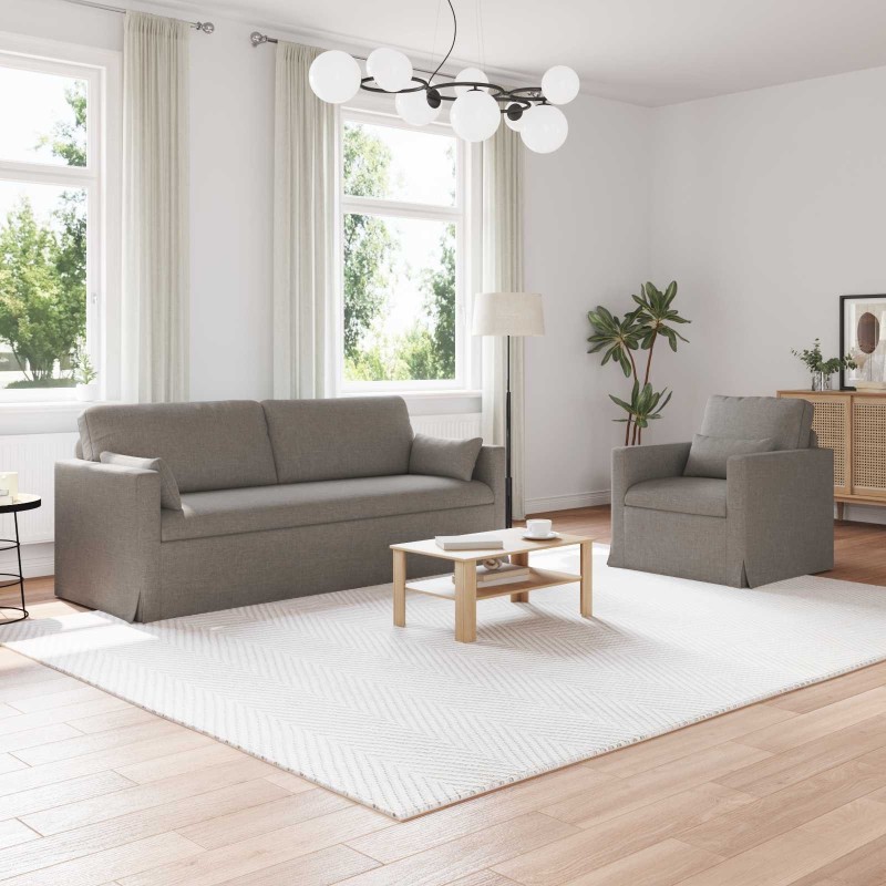 Ensemble de Canapés 2 pcs Taupe 198 x 78 x 80 cm tissu 580716580716