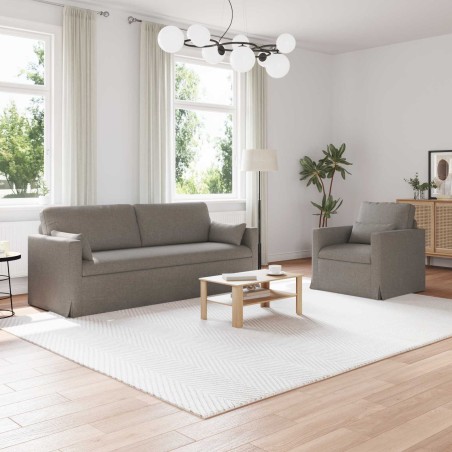Ensemble de Canapés 2 pcs Taupe 198 x 78 x 80 cm tissu 580716580716