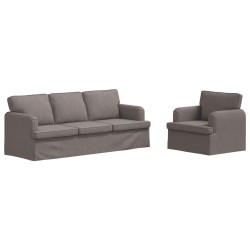 Ensemble de Canapés 2 pcs Taupe 201 x 80 x 85 cm tissu 580717580717