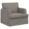 Ensemble de Canapés 2 pcs Taupe 201 x 80 x 85 cm tissu 580717580717