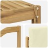 Ensemble de canapés d'extérieur 5 pcs Blanc et crème Polyester 580721580721
