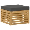 Ensemble de canapés d'extérieur 5 pcs Blanc et anthracite 580722580722