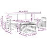 Ensemble de canapés d'extérieur 5 pcs Blanc et crème Polyester 580723580723